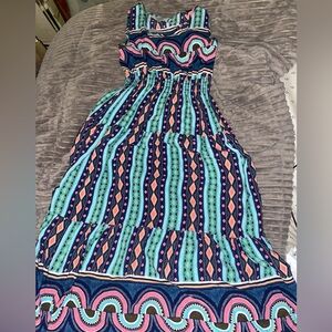 Bohemian Style Maxi Long Spring Summer Boho Dress Festival Lightweight Artsy S